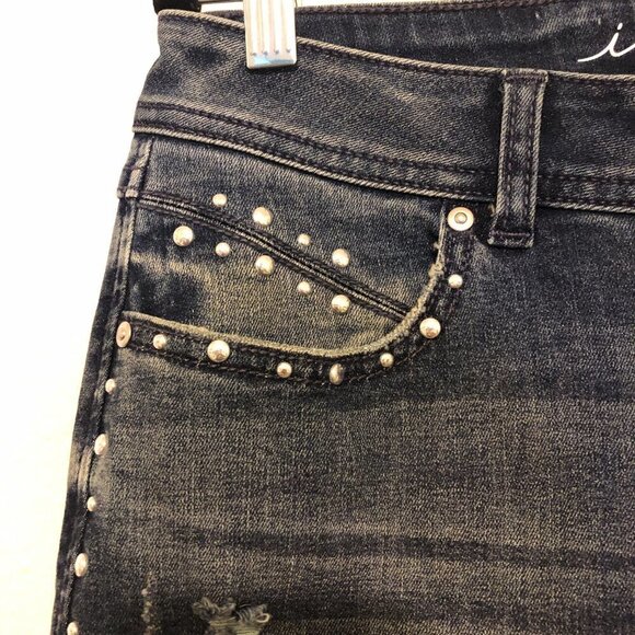 NWT INC Jeans Women's Size 6 Blue Studded Curvy Fit Skinny Leg Starstruck Wash - Picture 5 of 12